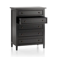 Harbor Bruno Black 5-Drawer Chest
