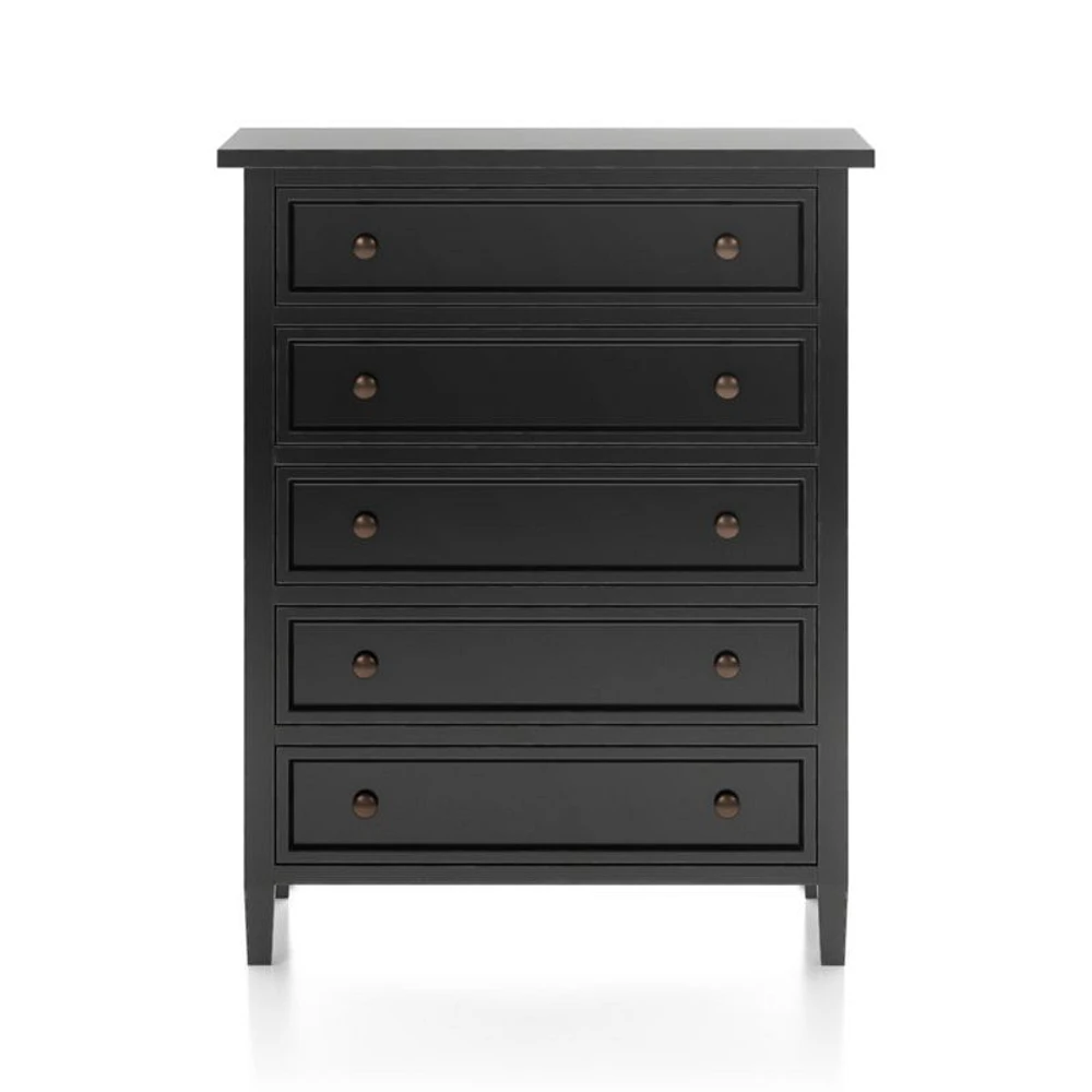 Harbor Bruno Black 5-Drawer Chest
