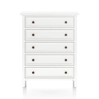 Harbor White 5-Drawer Chest