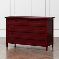 Harbor Red 5-Drawer Dresser