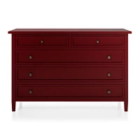 Harbor Red 5-Drawer Dresser