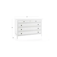 Harbor White 5-Drawer Chest