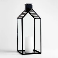 Haus Black Metal Lantern 17.5"