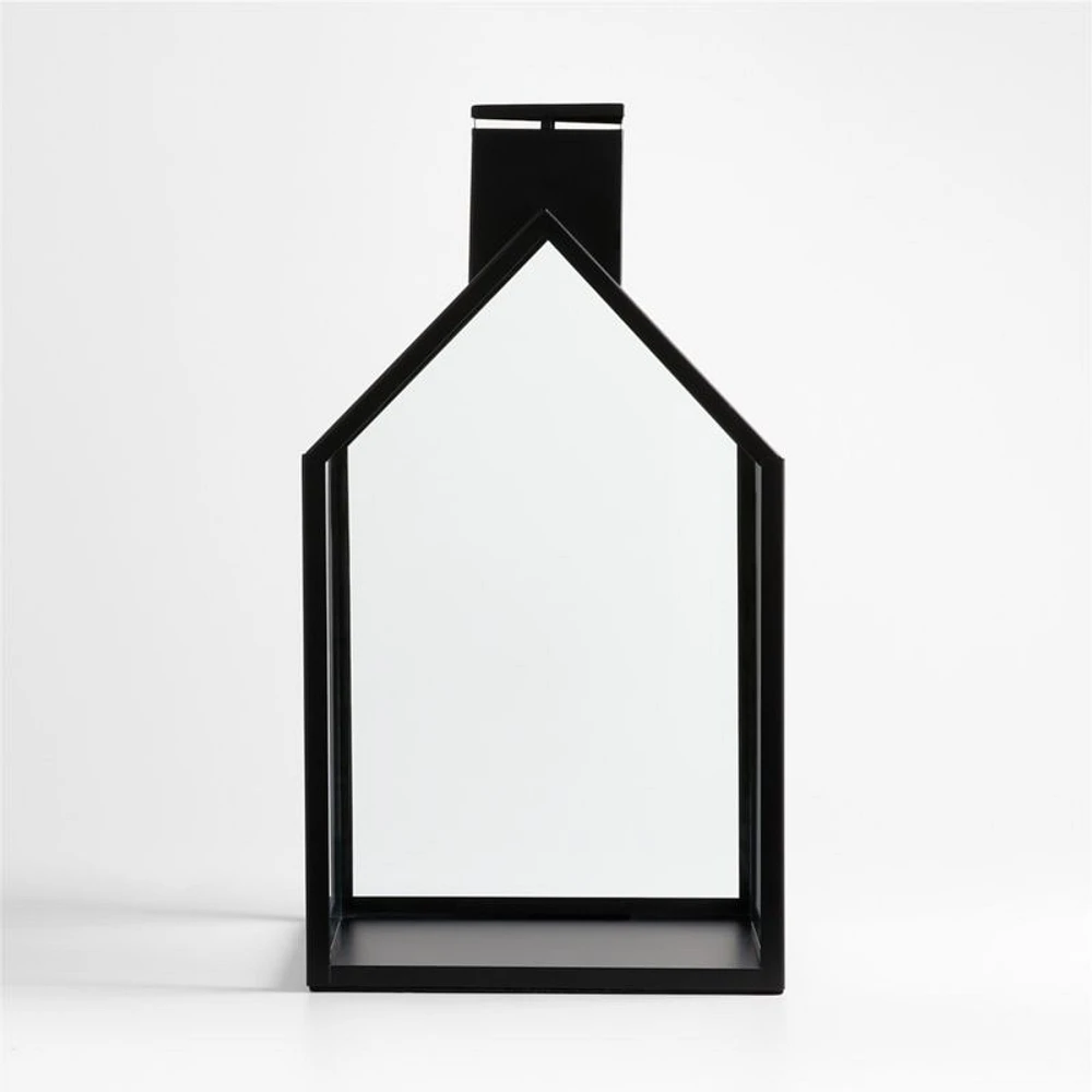 Haus Black Metal Lantern 17.5"