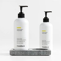 Lemon + Tangerine Hand Soap and Lotion Set with Hayes Caddy