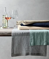 Marin Storm Grey Linen 90" Table Runner