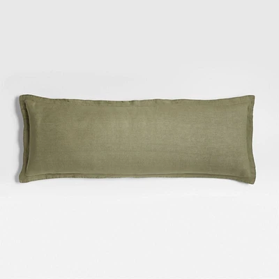 Hemp 54x20 Garden Green Throw Pillow Cover