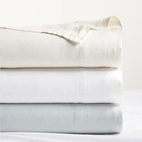 New Natural Hemp White Full Bed Sheet Set