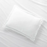 New Natural Hemp White Standard Bed Pillow Sham