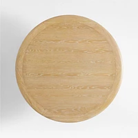 Henrik 60" Natural Oak Wood Round Dining Table