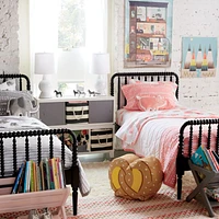 Jenny Lind Kids Black Trundle Bed