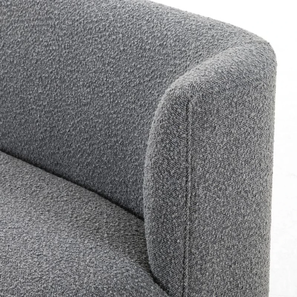Hicks Grey Upholstered Banquette Dining Bench
