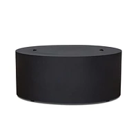 Highlands Black Metal Round Outdoor Natural Gas and Propane Fire Pit Table