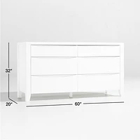 Hilde White Wood Dresser