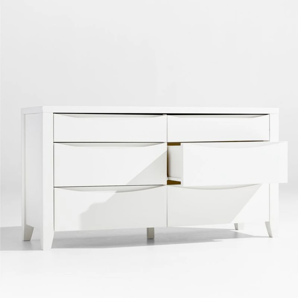 Hilde White Wood Dresser