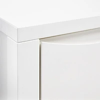 Hilde White Wood Nightstand