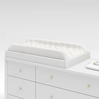 White Wood Baby Changing Table Topper