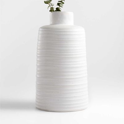 Holden Speckled White Vase 18"