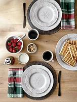 Artesia Round Grey Woven Rattan Placemat