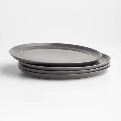 Hue Dark Grey Dinner Plates, Set of 4