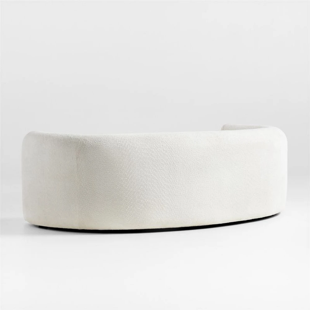 Hugger Curved Boucle Sofa by Leanne Ford
