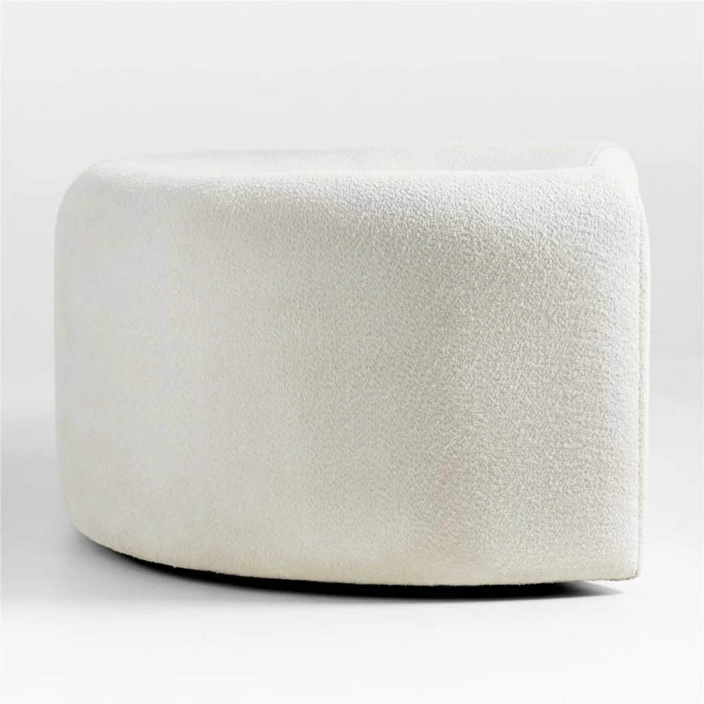 Hugger Curved Boucle Sofa by Leanne Ford