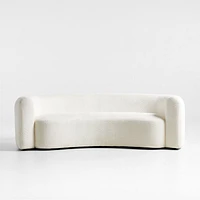 Hugger Curved Boucle Sofa by Leanne Ford