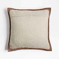 Hyde Woven Suede 20x20 Throw Pillow Cover