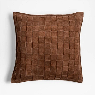 Hyde Woven Suede 20x20 Throw Pillow Cover