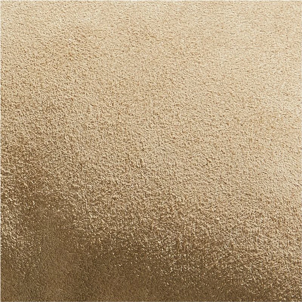 Hyde Pieced Suede 23x23 Camel Tan Throw Pillow Cover