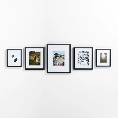 Icon Wood -Piece Black Gallery Wall Frame Set