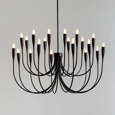 Iiona Large Black Candelabra Chandelier Light
