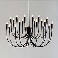 Iiona Large Black Candelabra Chandelier Light
