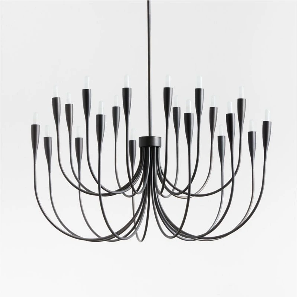 Iiona Large Black Candelabra Chandelier Light