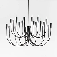 Iiona Large Black Candelabra Chandelier Light