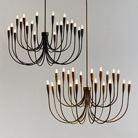 Iiona Large Black Candelabra Chandelier Light