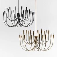 Iiona Large Black Candelabra Chandelier Light