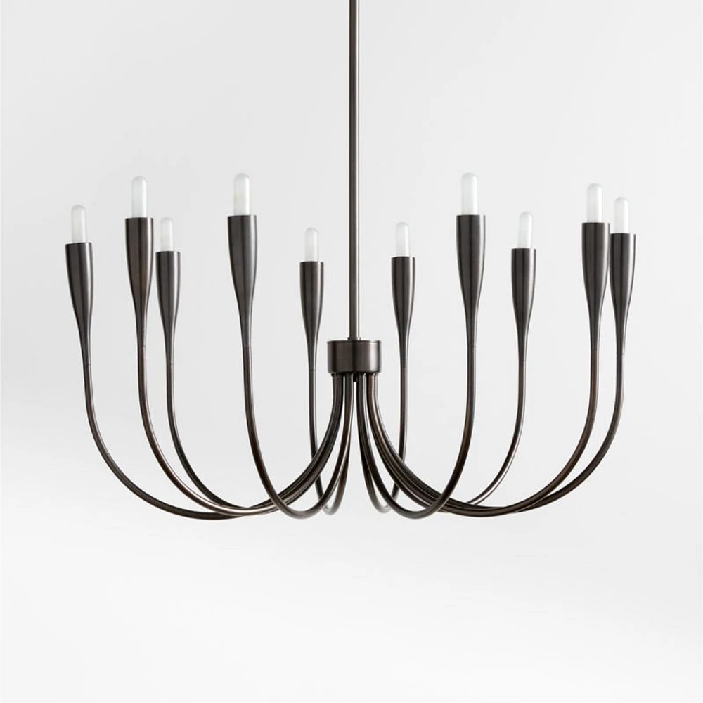 Iiona Small Black Candelabra Chandelier Light