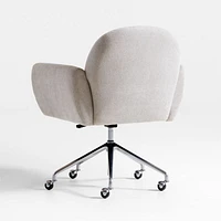 Imogen Upholstered Office Chair with Casters