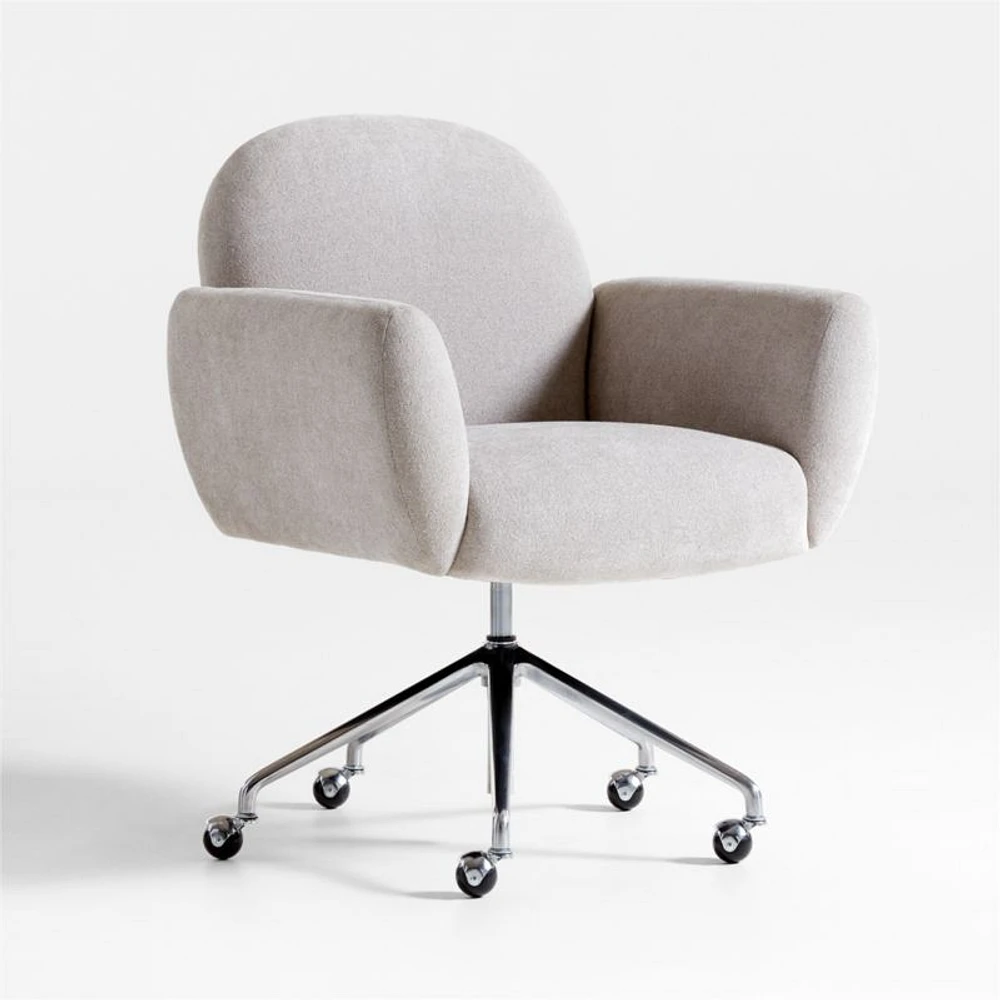 Imogen Upholstered Office Chair with Casters