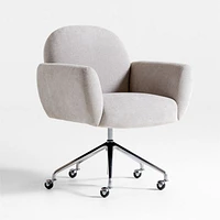 Imogen Upholstered Office Chair with Casters