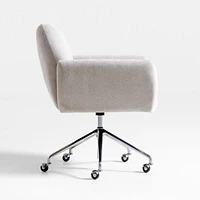 Imogen Upholstered Office Chair with Casters