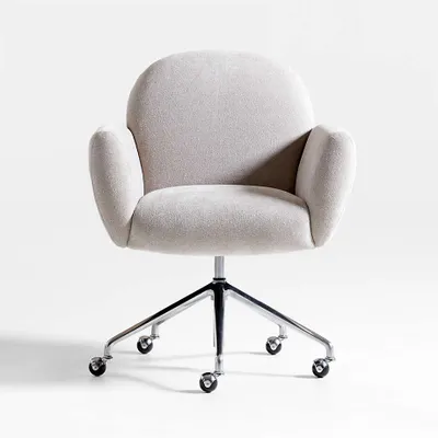 Imogen Upholstered Office Chair with Casters