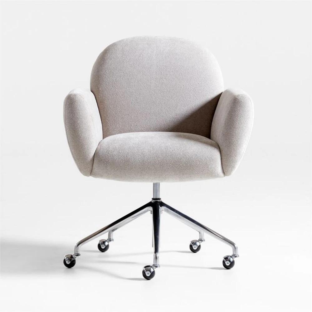 Imogen Upholstered Office Chair with Casters