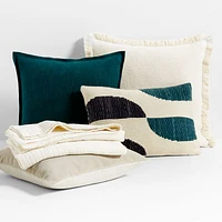 Solid Gauze 70"x55" Arctic Ivory Throw Blanket