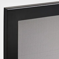 Black Industrial Fireplace Screen