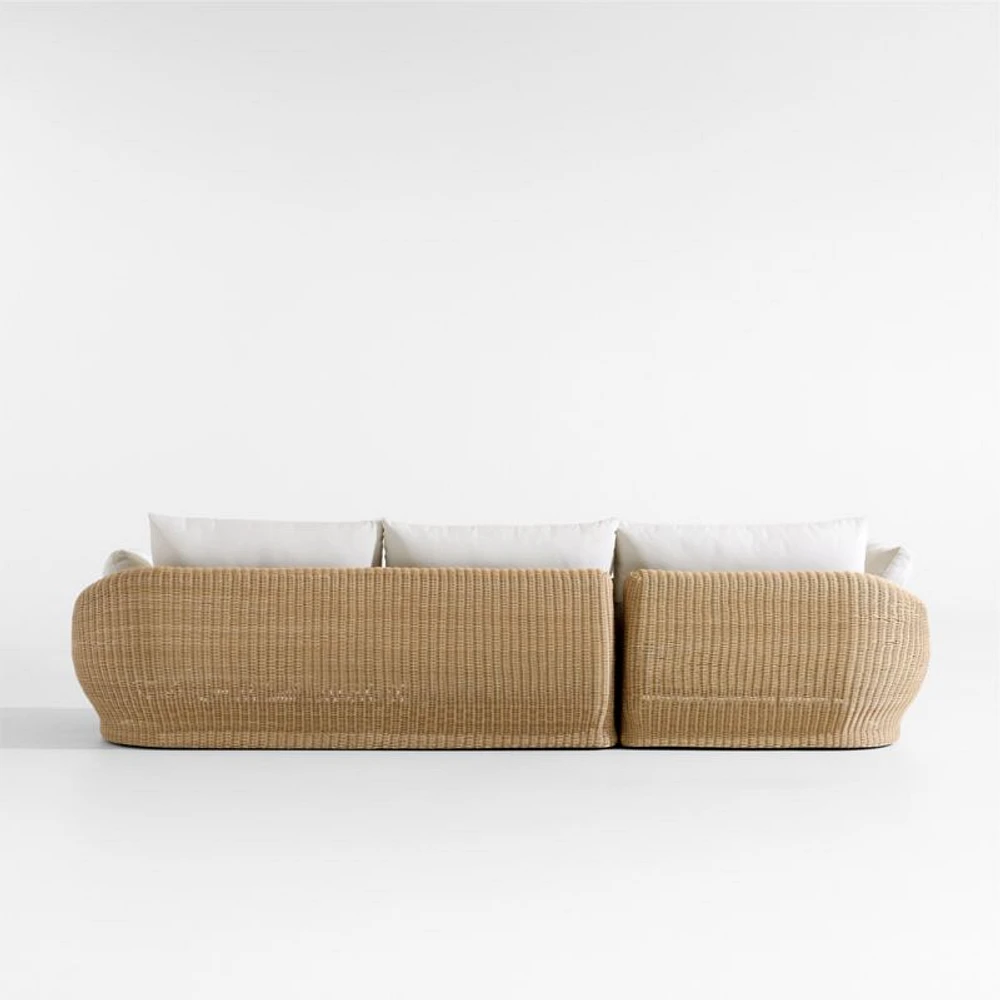 Ipanema Wicker 2-Piece Left-Arm Chaise Outdoor Sectional with Cushions