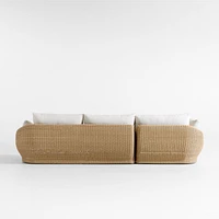 Ipanema Wicker 2-Piece Left-Arm Chaise Outdoor Sectional with Cushions