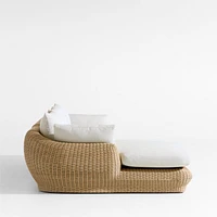 Ipanema Wicker 2-Piece Left-Arm Chaise Outdoor Sectional with Cushions