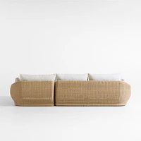 Ipanema Wicker 2-Piece Right-Arm Chaise Outdoor Sectional with Cushions